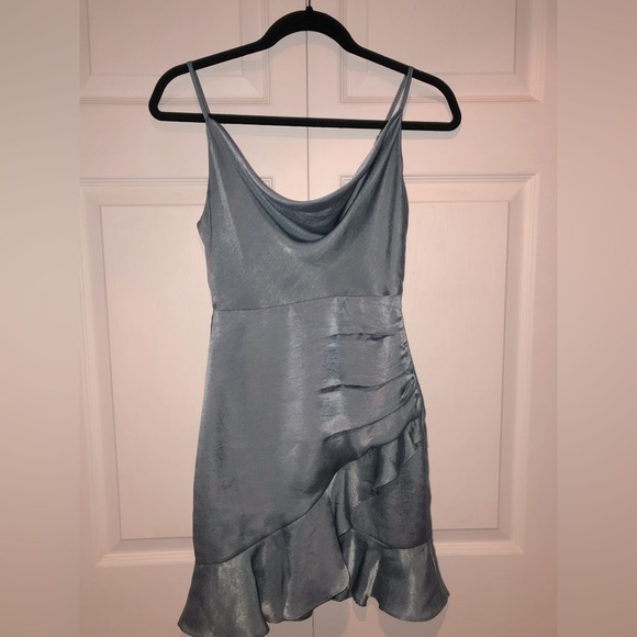 Ever New Cowl Neck Teal Dress USA 0 - Picture 2 of 2